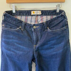 Carhartt , Women’s Flannel-Lined Jeans, Size: 6, Straight Leg